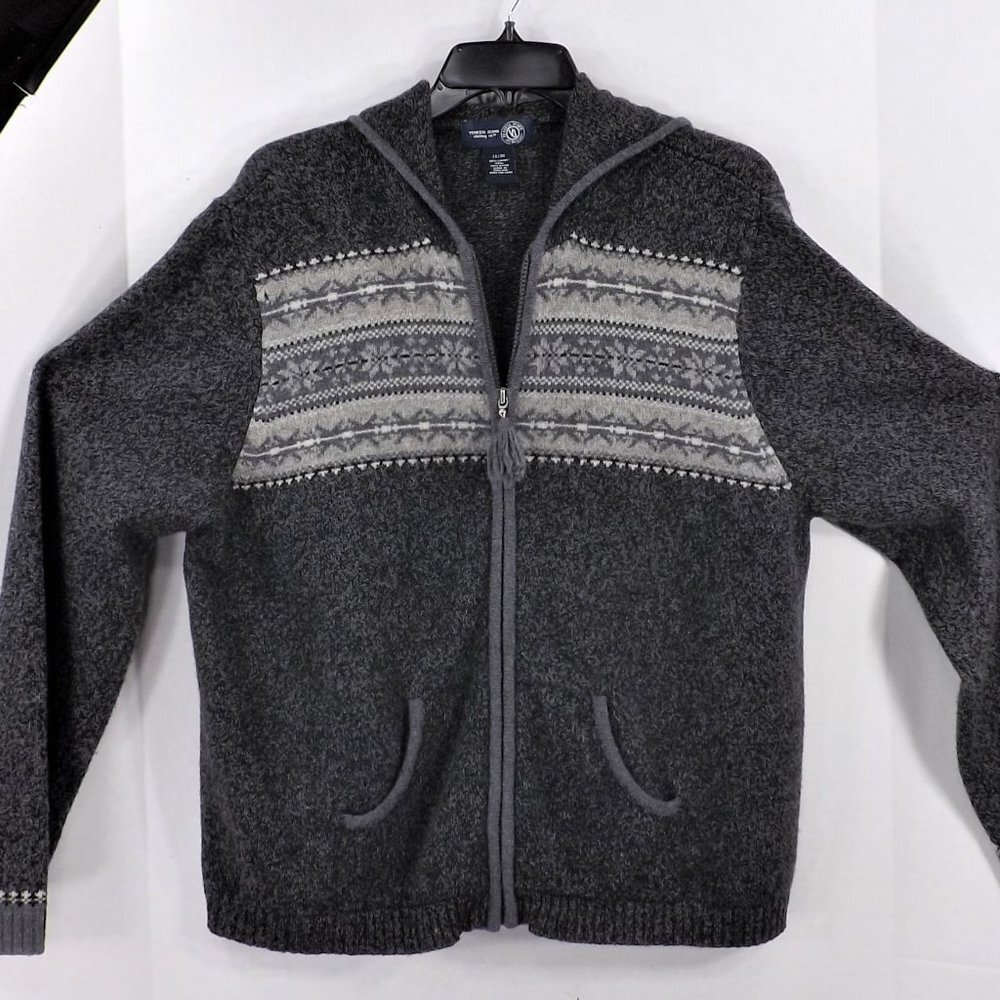 NWOT Venezia Lambs Wool Zip Cardigan Hoodie 18/20